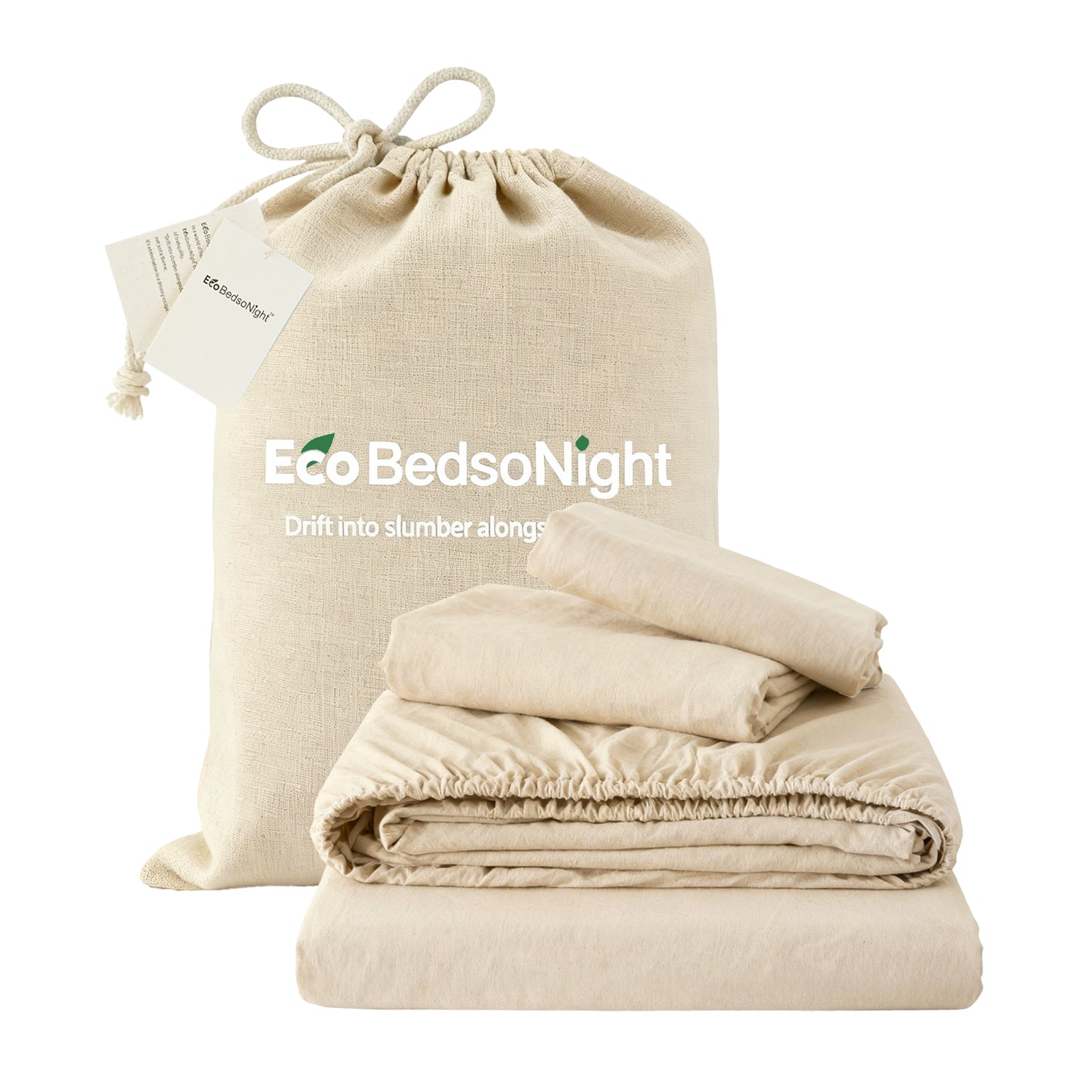 Breathable and durable linen bedding set - 18-inch deep pockets