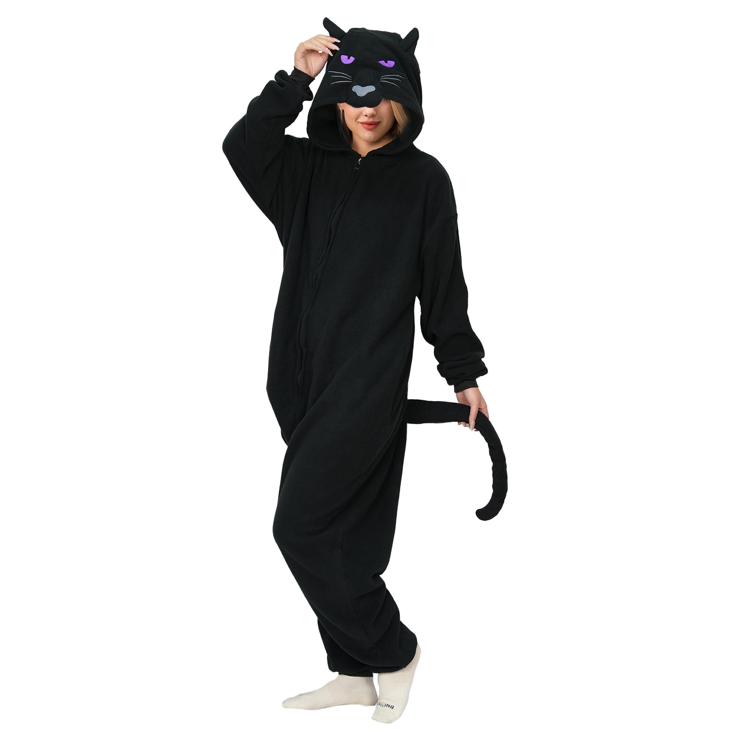 Black Leopard Onesie - ANACOSPLAYONE