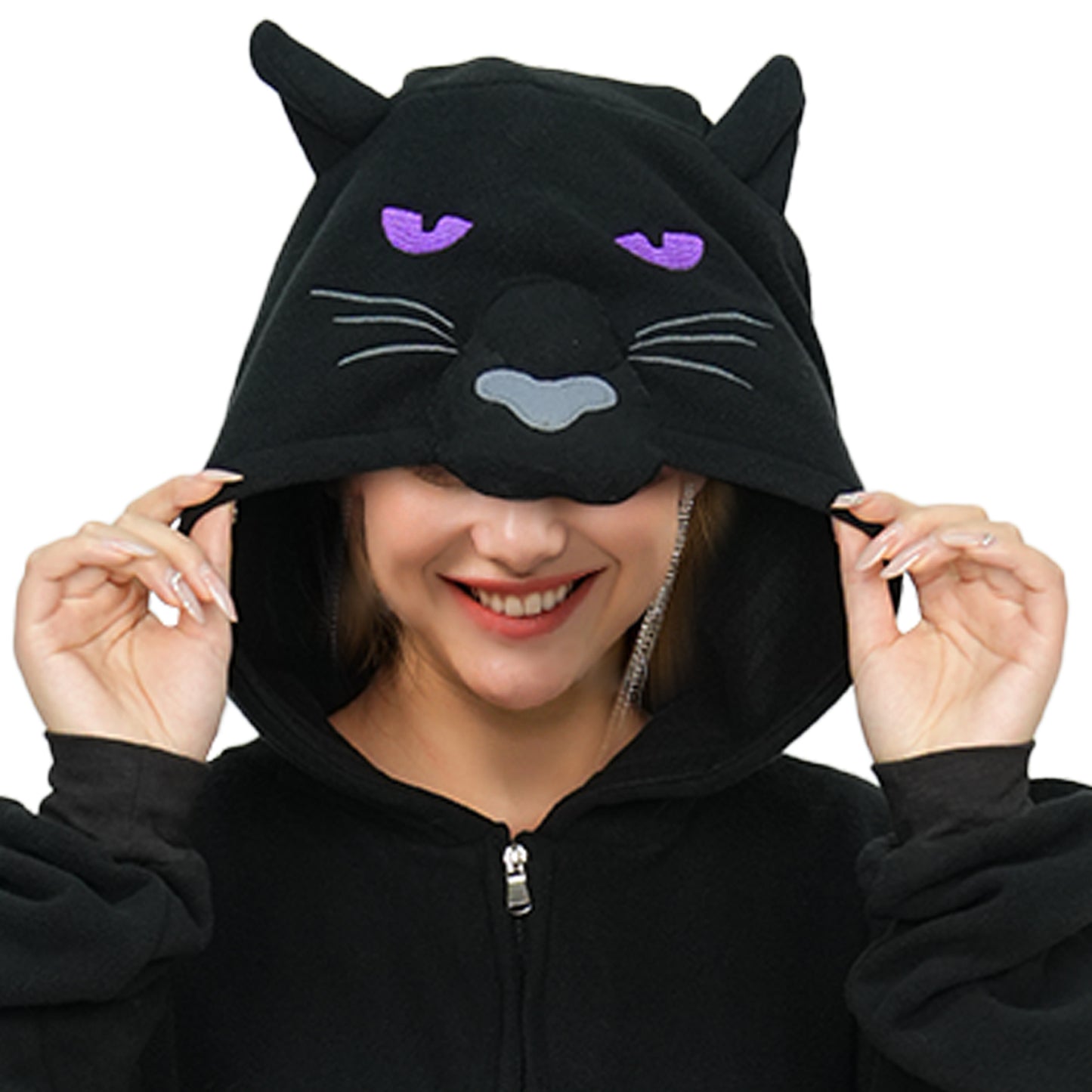 Black Leopard Onesie - ANACOSPLAYONE