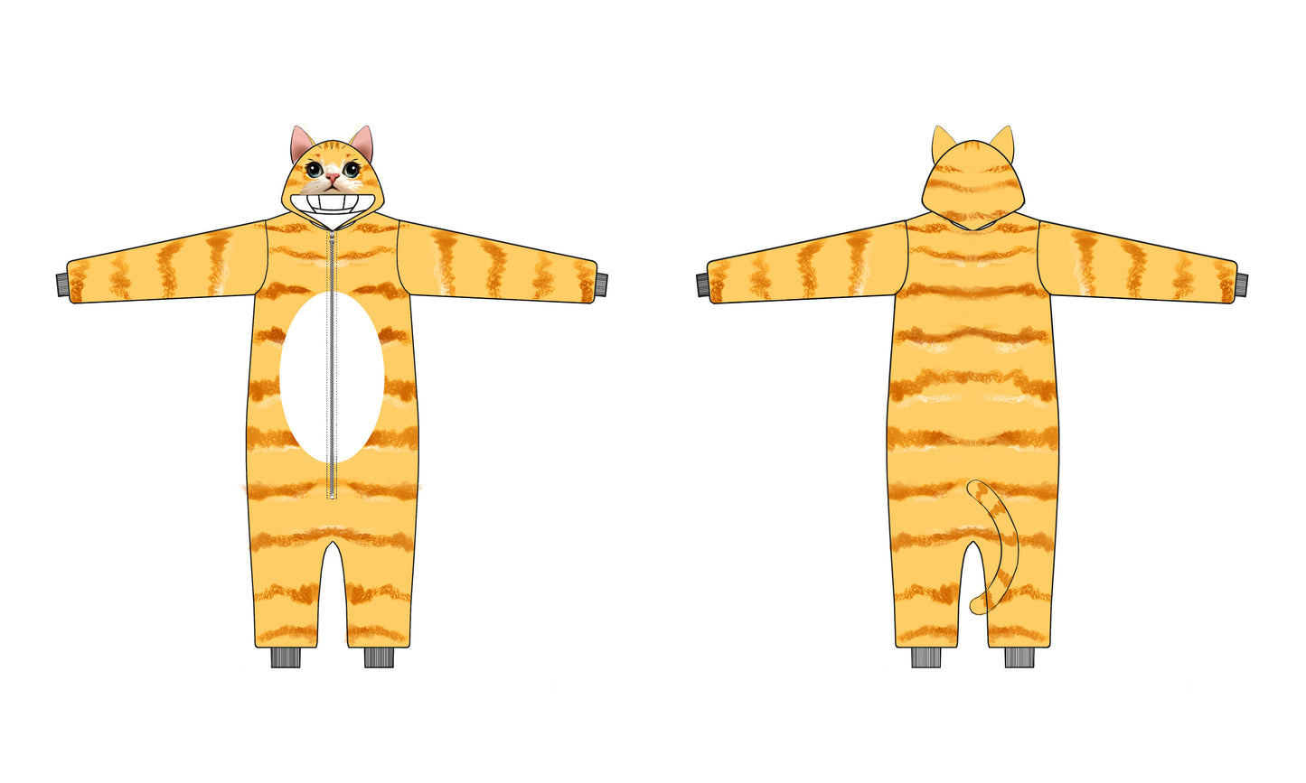 Ginger cat Onesie - ANACOSPLAYONE