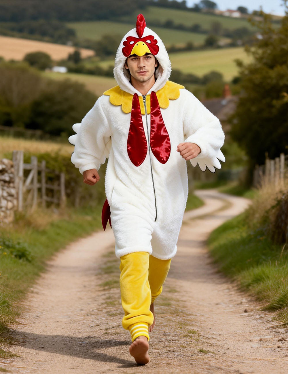 White Chicken Onesie - ANACOSPLAYONE