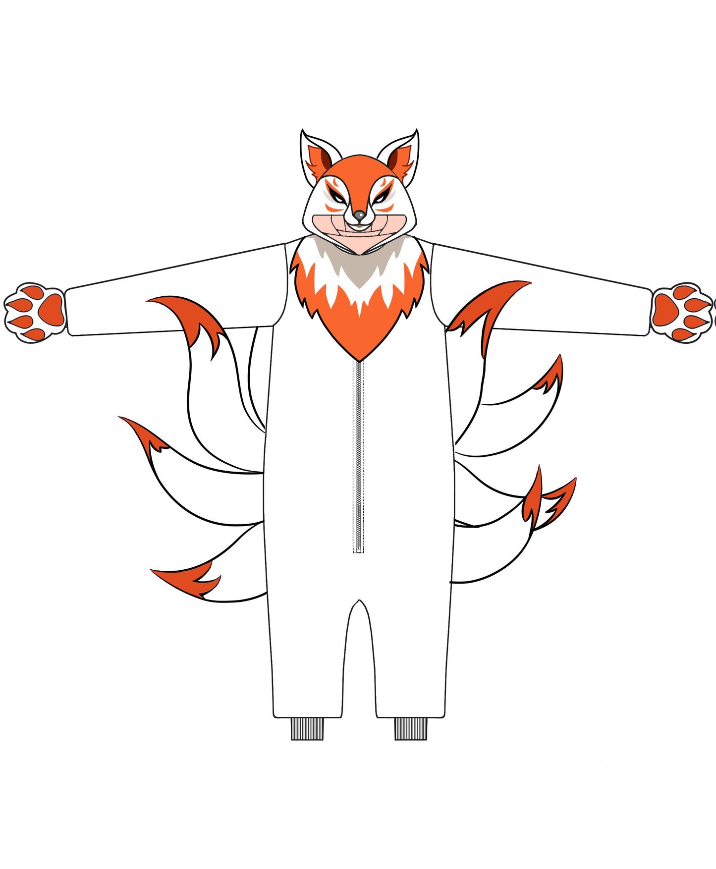 Nine-tailed Fox Unique Furry - ANACOSPLAYONE