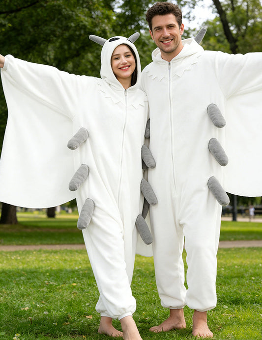 White Moth Onesie - ANACOSPLAYONE