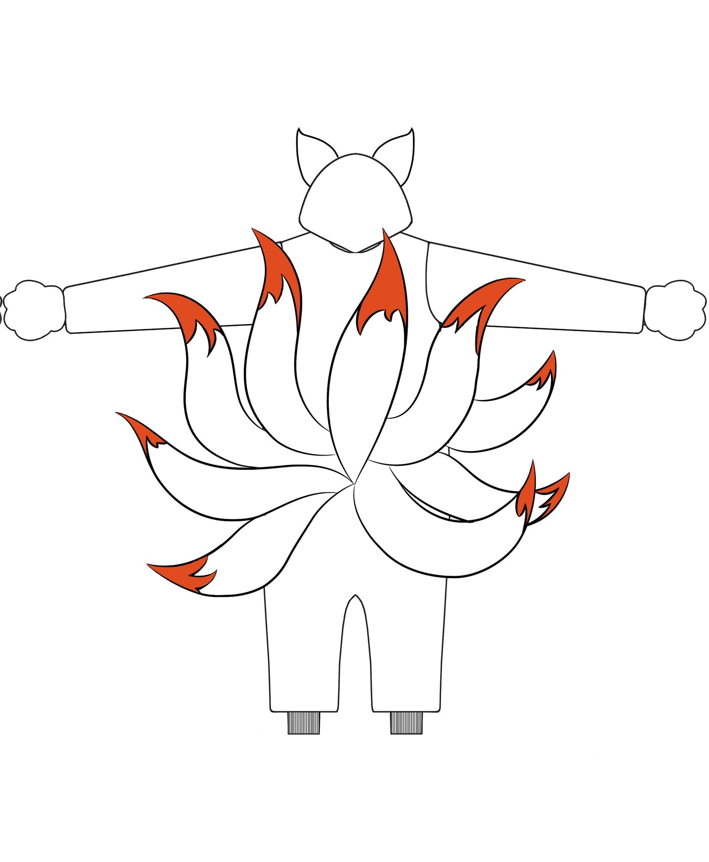 Nine-tailed Fox Unique Furry - ANACOSPLAYONE