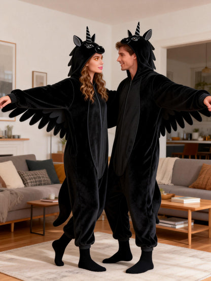 Black Horse Onesie - ANACOSPLAYONE