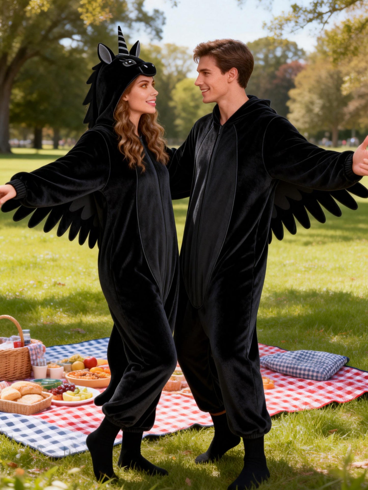 Black Horse Onesie - ANACOSPLAYONE