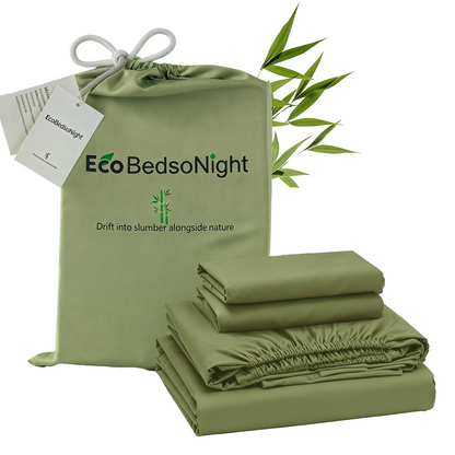 100% bamboo fiber soft, cool and breathable sheet set with deep pocket design