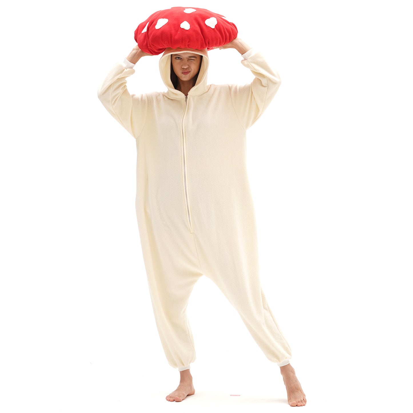 Red Mushroom Onesie - ANACOSPLAYONE