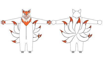 Nine-tailed Fox Unique Furry - ANACOSPLAYONE