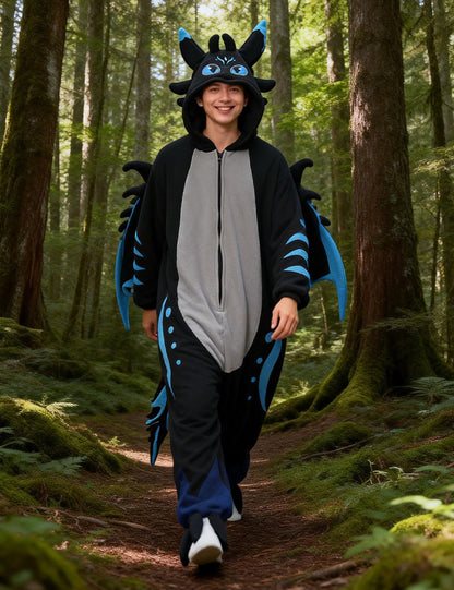 Black Dragon Onesie - ANACOSPLAYONE