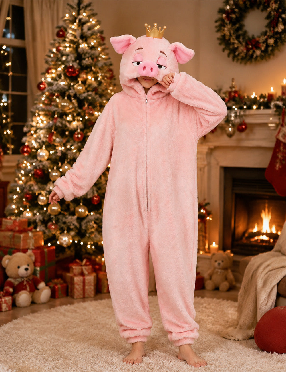 Crown Pig Costume