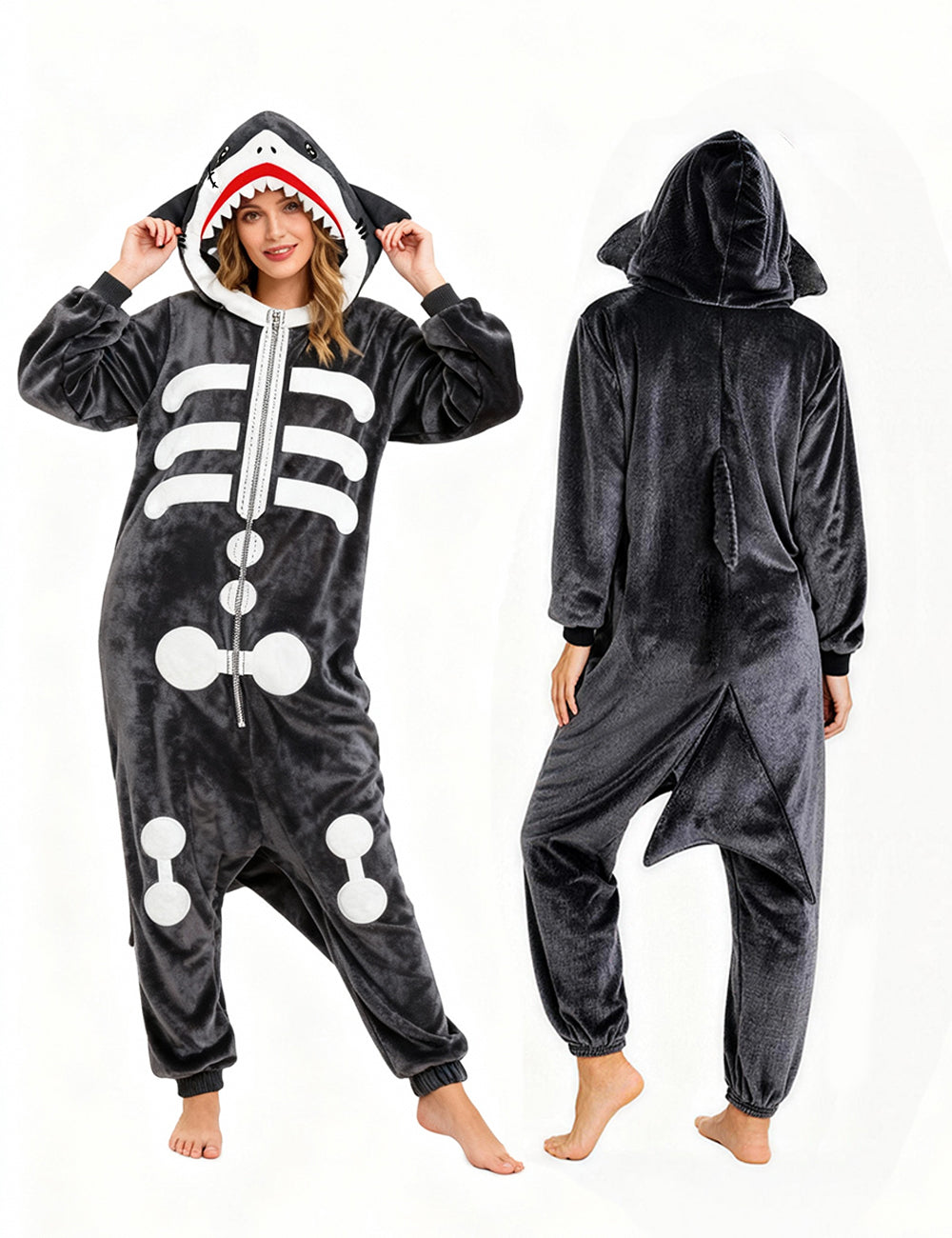 Skeleton Shark Onesie - ANACOSPLAYONE