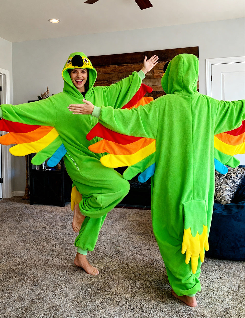 Green Parrot Onesie - ANACOSPLAYONE