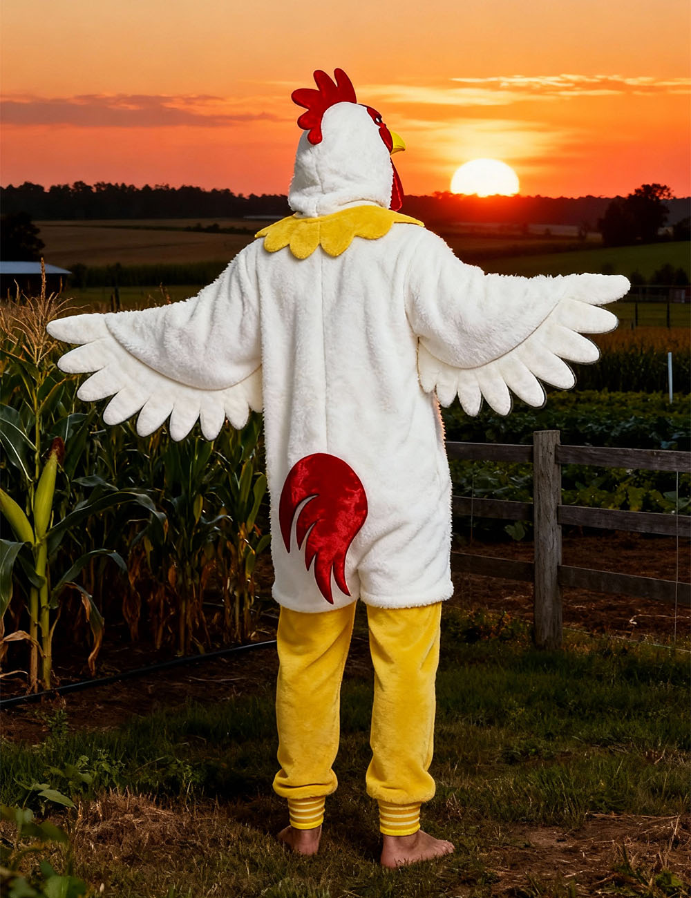 White Chicken Onesie - ANACOSPLAYONE