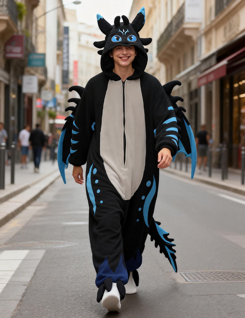 Black Dragon Onesie - ANACOSPLAYONE
