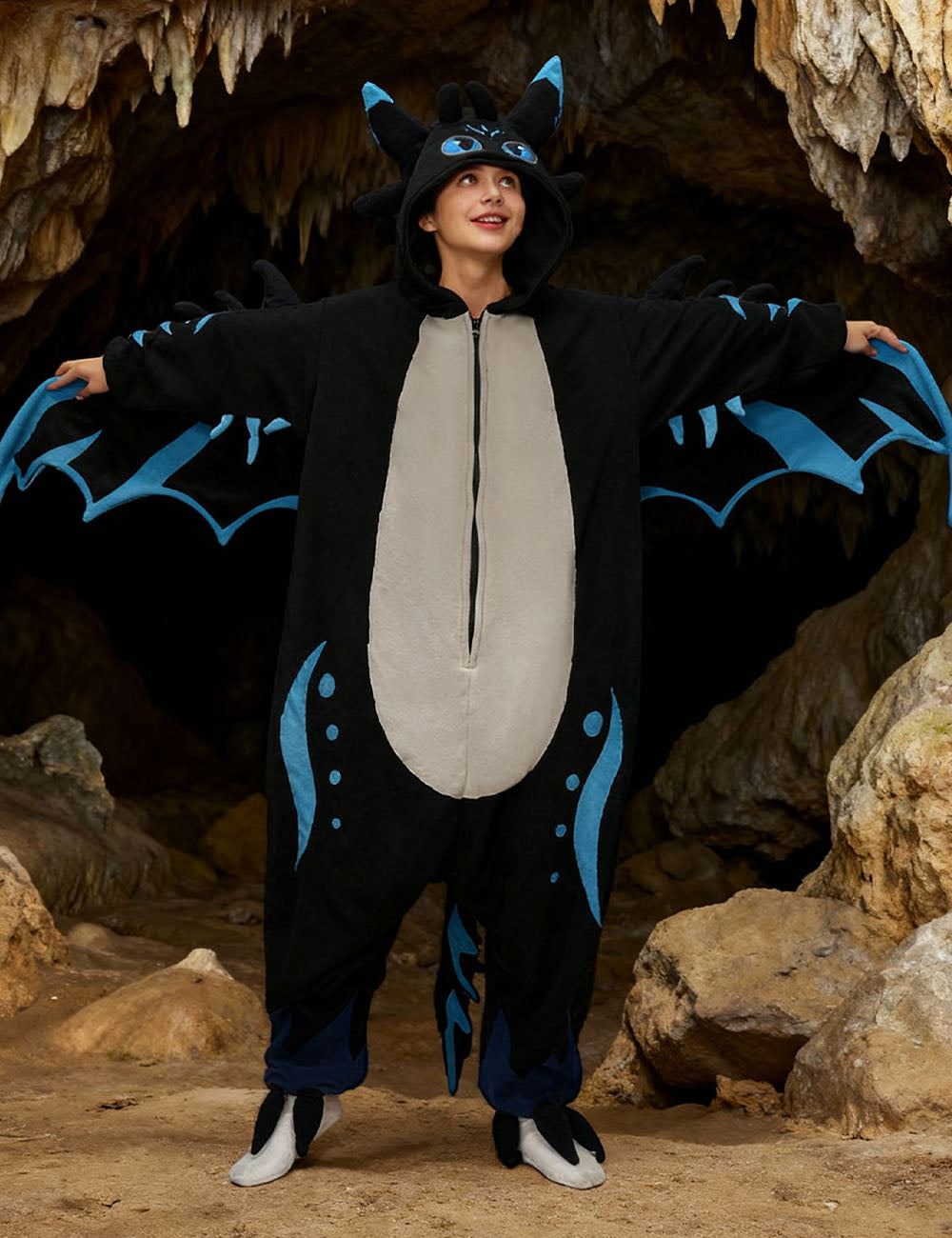 Black Dragon Onesie - ANACOSPLAYONE