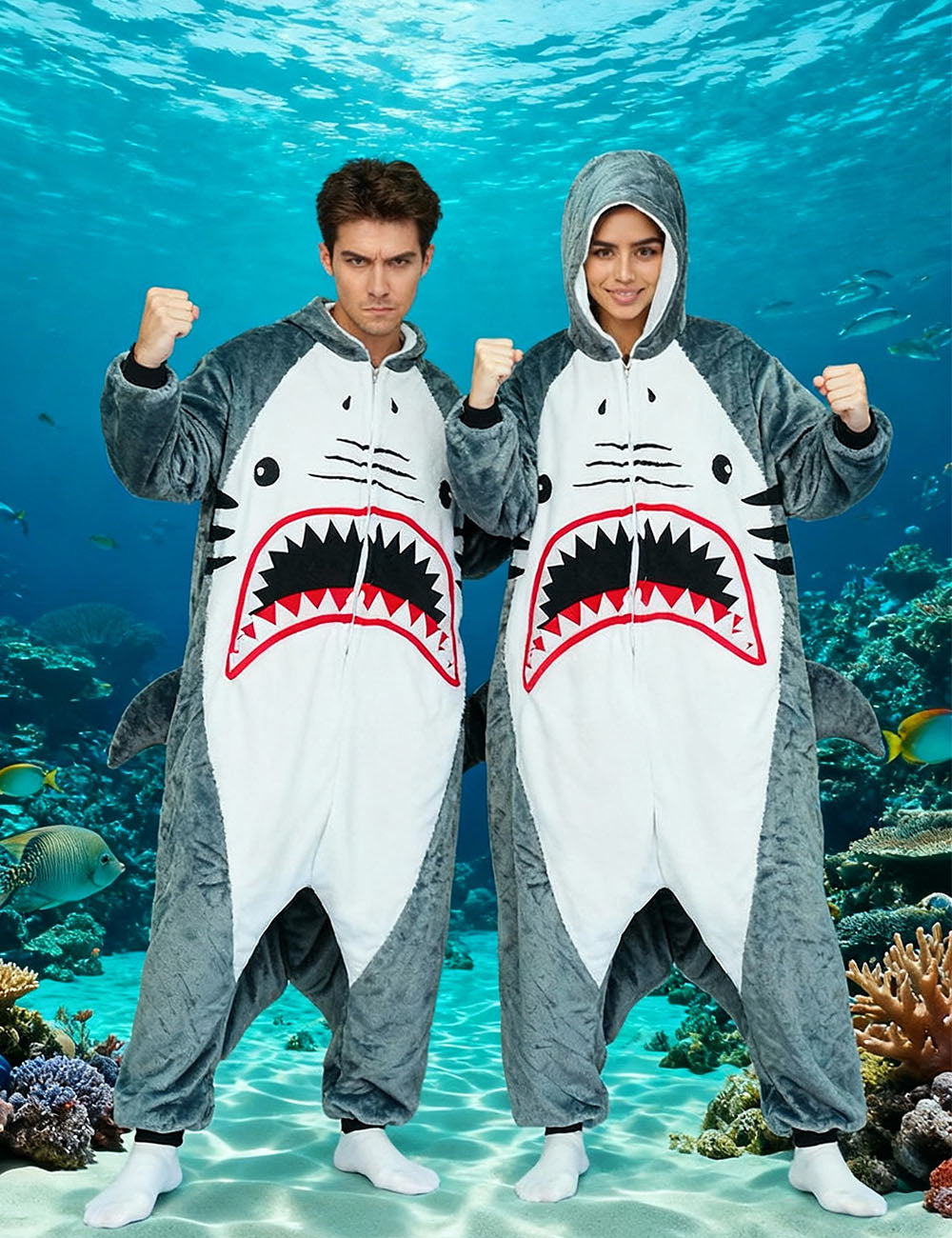 Blue Belly Shark Onesie - ANACOSPLAYONE