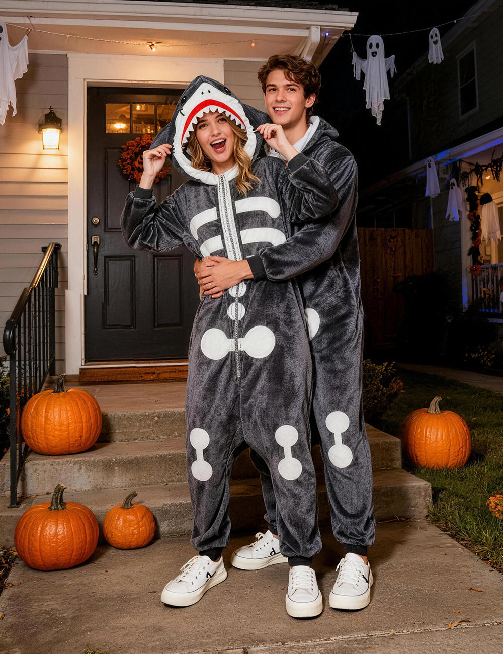 Skeleton Shark Onesie - ANACOSPLAYONE