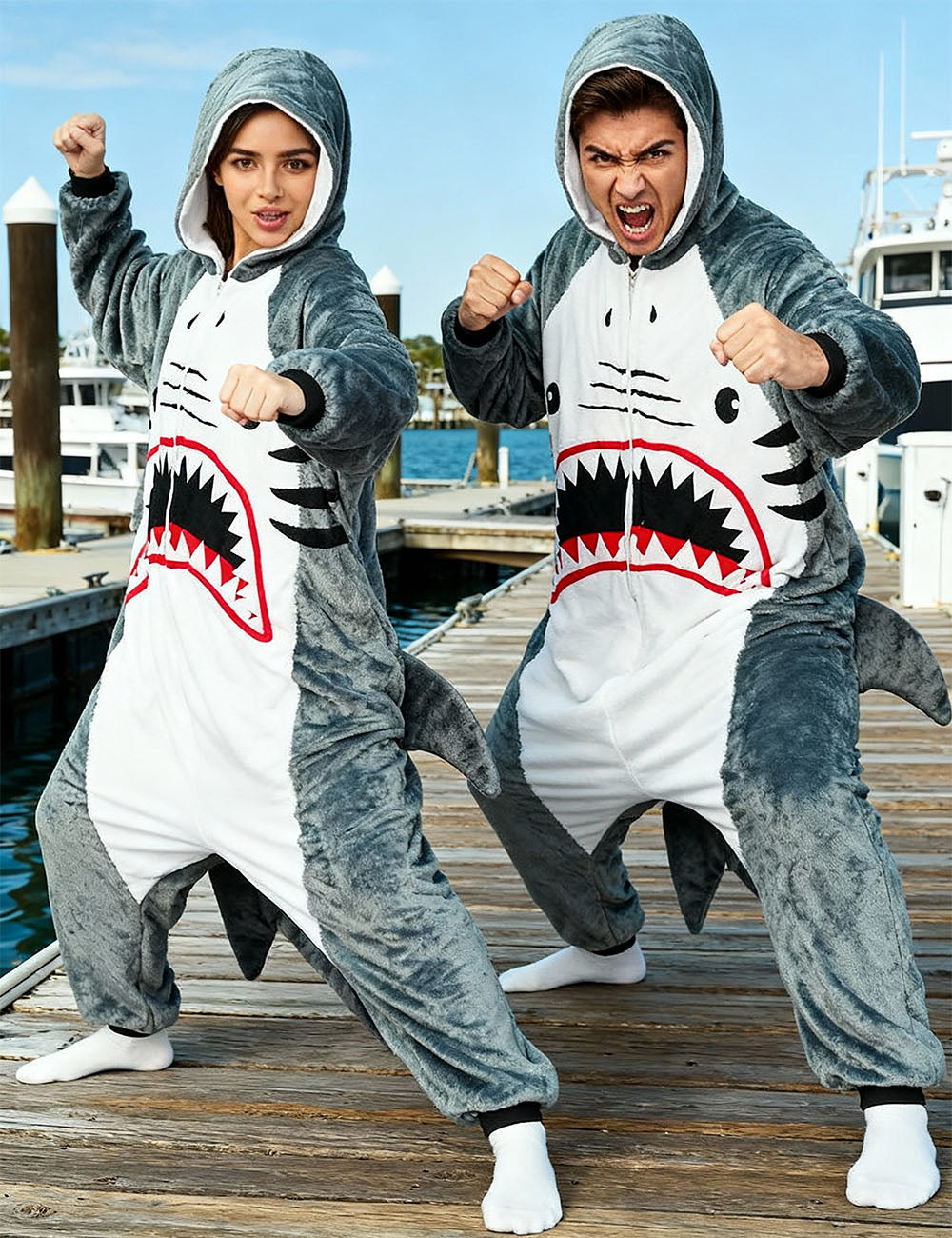 Blue Belly Shark Onesie - ANACOSPLAYONE