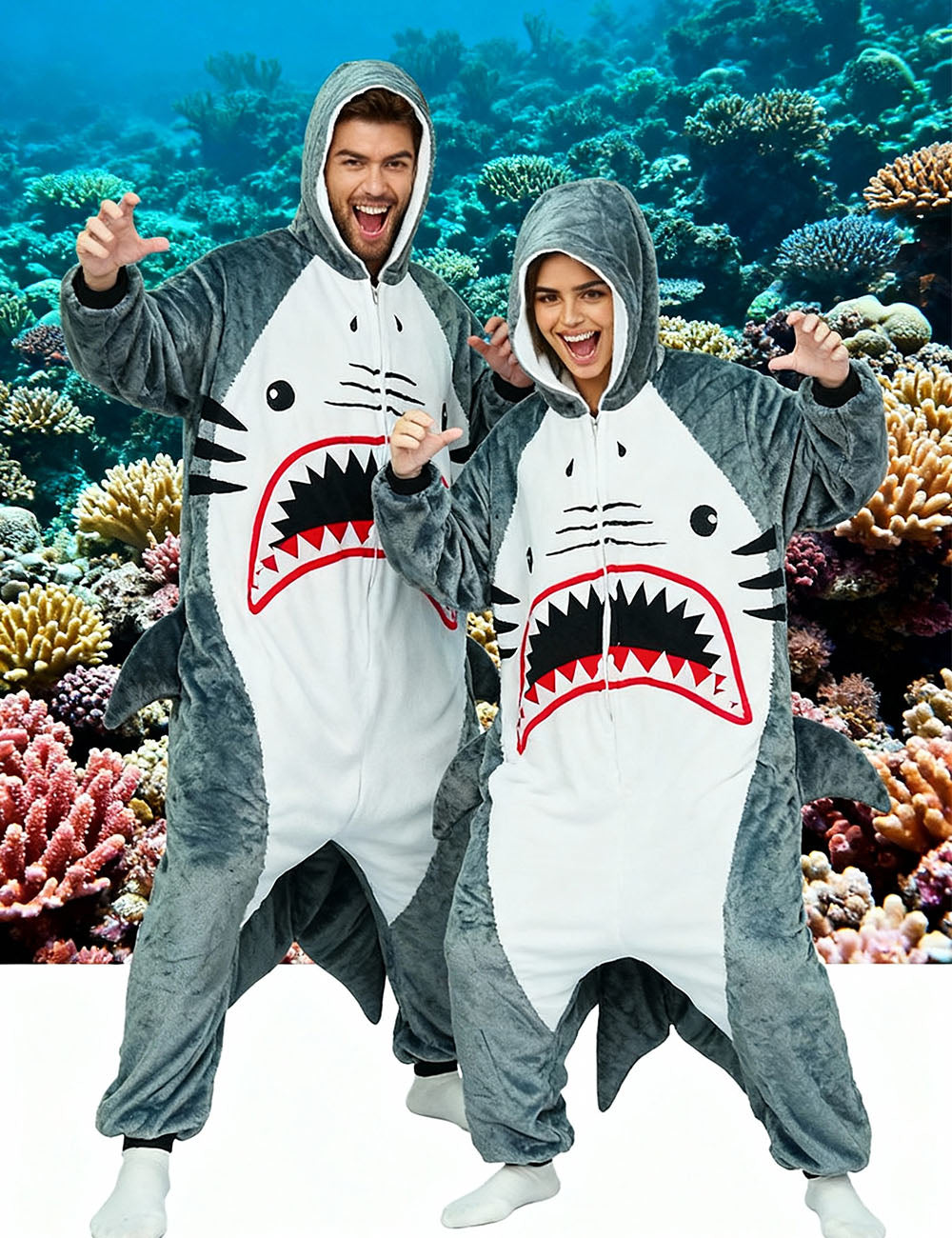 Blue Belly Shark Onesie - ANACOSPLAYONE