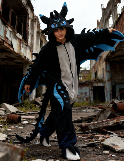 Black Dragon Onesie - ANACOSPLAYONE