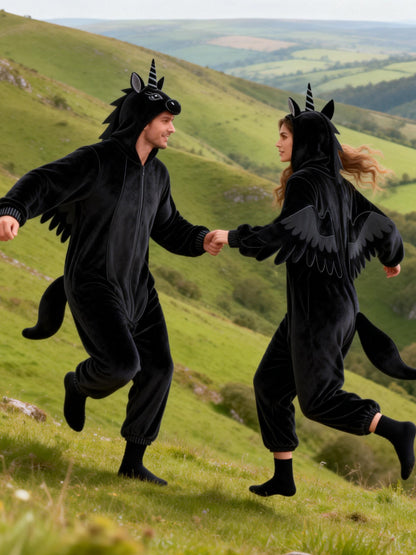 Black Horse Onesie - ANACOSPLAYONE