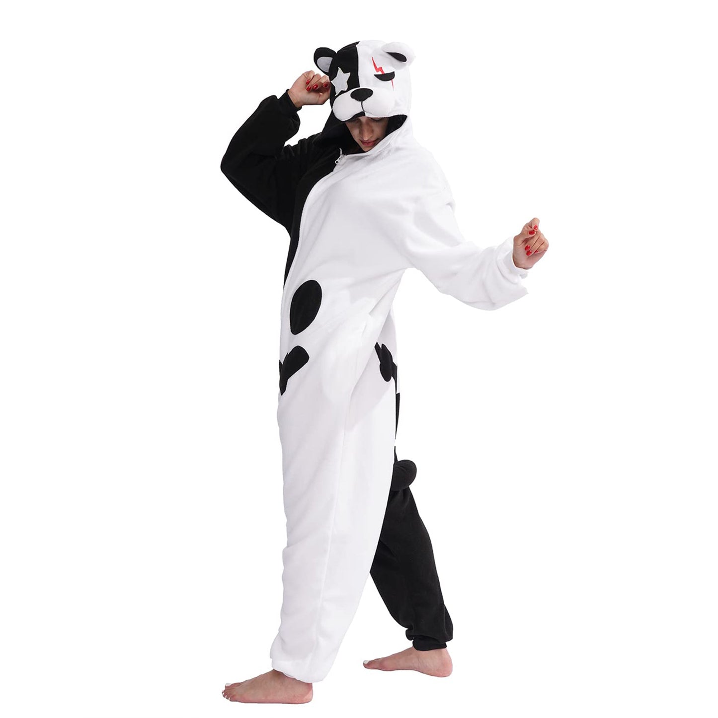 Black-White Bear Onesie - ANACOSPLAYONE