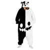 Black-White Scar Bear Onesie Adult
