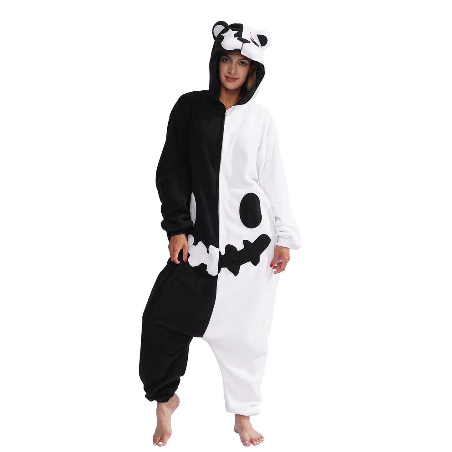 Black-White Bear Onesie - ANACOSPLAYONE