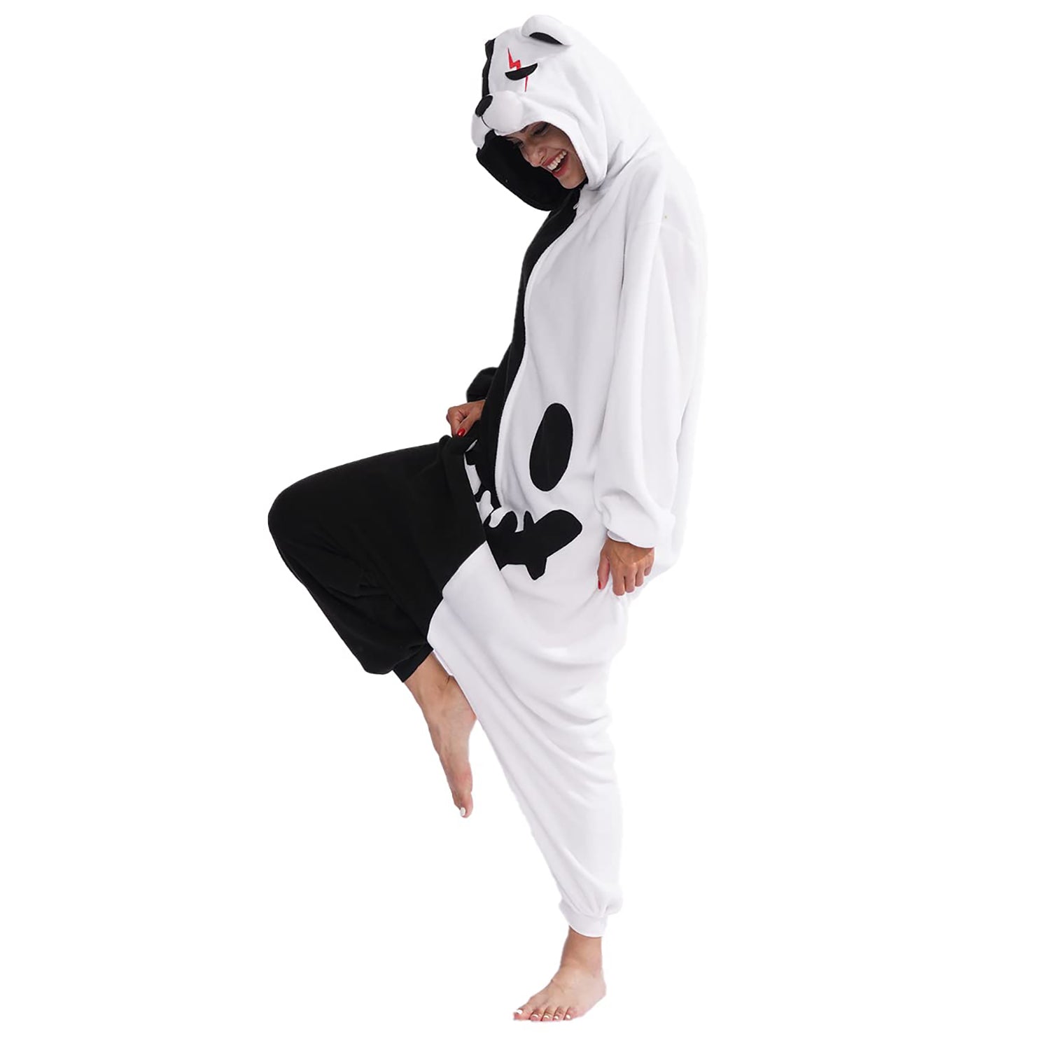 Black-White Bear Onesie - ANACOSPLAYONE