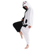 Black-White Scar Bear Onesie Adult
